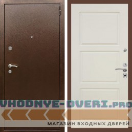 Входная дверь REX (Рекс) 1А Медный антик ФЛ-3 Шампань