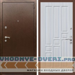 Входная дверь REX (Рекс) 1А Медный антик ФЛ-31 Сандал светлый