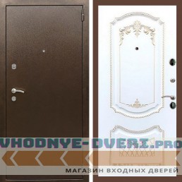 Входная дверь REX (Рекс) 1А Медный антик ФЛ-316 патина золото