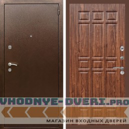 Входная дверь REX (Рекс) 1А Медный антик ФЛ-33 Мореная береза