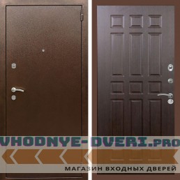Входная дверь REX (Рекс) 1А Медный антик ФЛ-33 венге