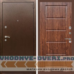 Входная дверь REX (Рекс) 1А Медный антик ФЛ-39 Мореная береза