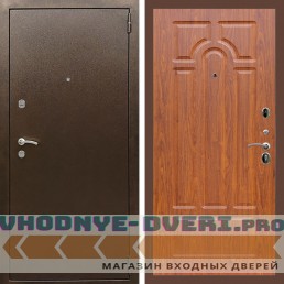 Входная дверь REX (Рекс) 1А Медный антик ФЛ-58 Мореная береза