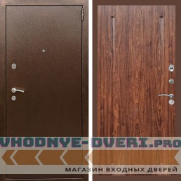 Входная дверь REX (Рекс) 1А Медный антик ФЛ-68 Мореная береза