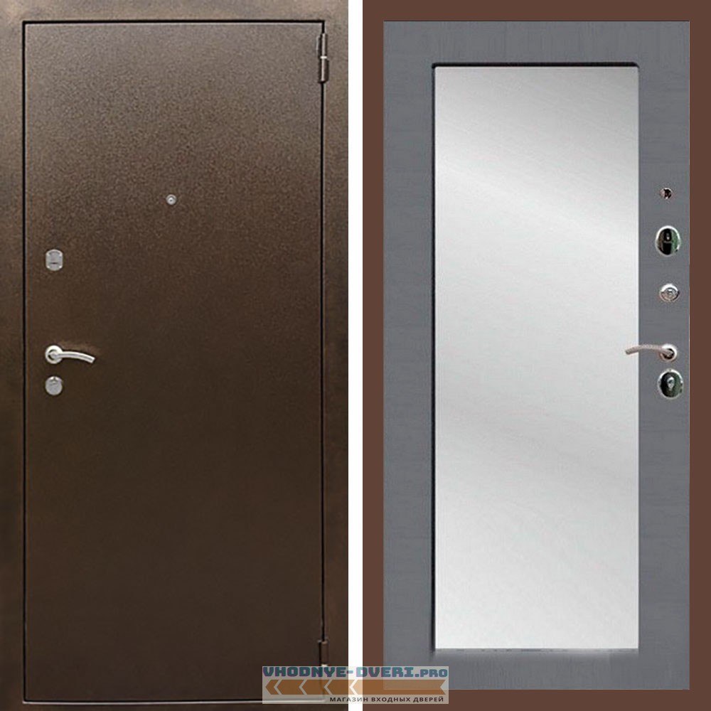 Входная дверь REX (Рекс) 1А Медный антик пастораль силк титан