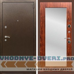 Входная дверь REX (Рекс) 1А Медный антик пастораль мореная береза