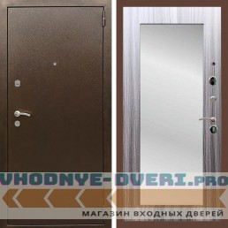 Входная дверь REX (Рекс) 1А Медный антик пастораль сандал серый