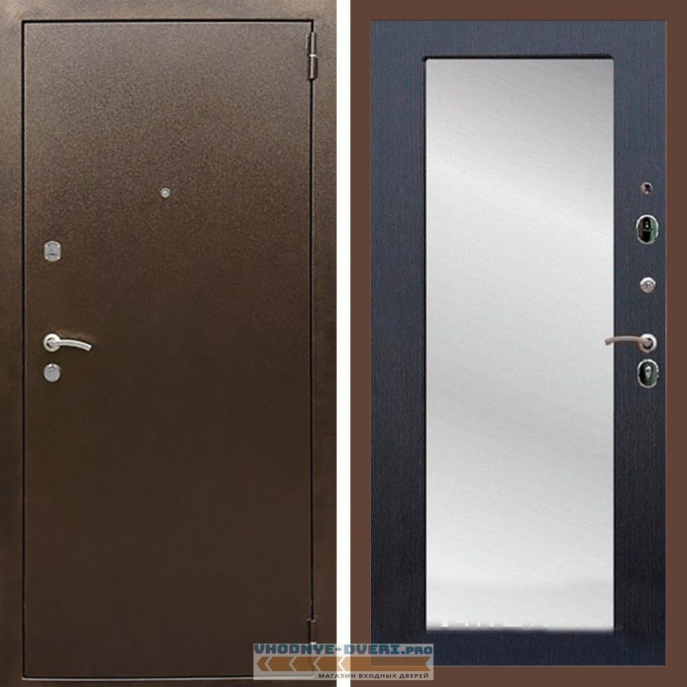 Входная дверь REX (Рекс) 1А Медный антик пастораль венге