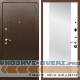 Входная дверь REX (Рекс) 1А Медный антик сб-16 белый матовый