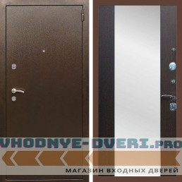 Входная дверь REX (Рекс) 1А Медный антик сб-16 венге
