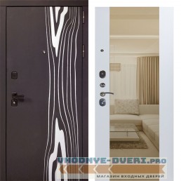Заводские двери Леванте - Большое зеркало Софт белый