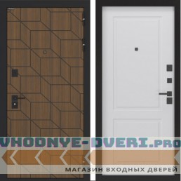 Входная дверь BN-03 с панелью ФЛ-609 - Белый софт