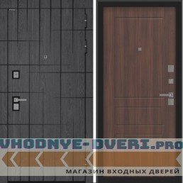 Входная дверь BN-09 с панелью ФЛ-116 Орех бренди