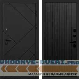 Termo Door Стоун Black Flat Черный кварц