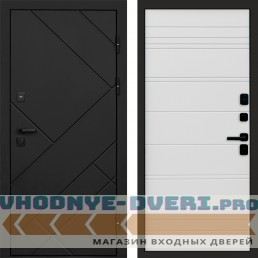 Входная дверь Стоун Black White Line