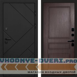 Входная дверь Стоун Black Классика Венге