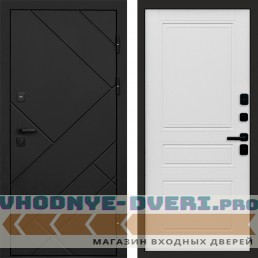 Входная дверь Стоун Black Классика Лиственница