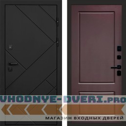 Дверь входная Termo Door Стоун Black Марсель Шоколад