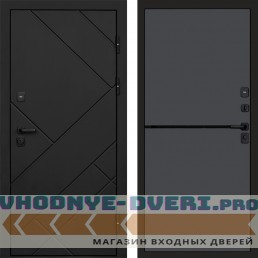 Дверь Termo Door Стоун Black Нео Графит