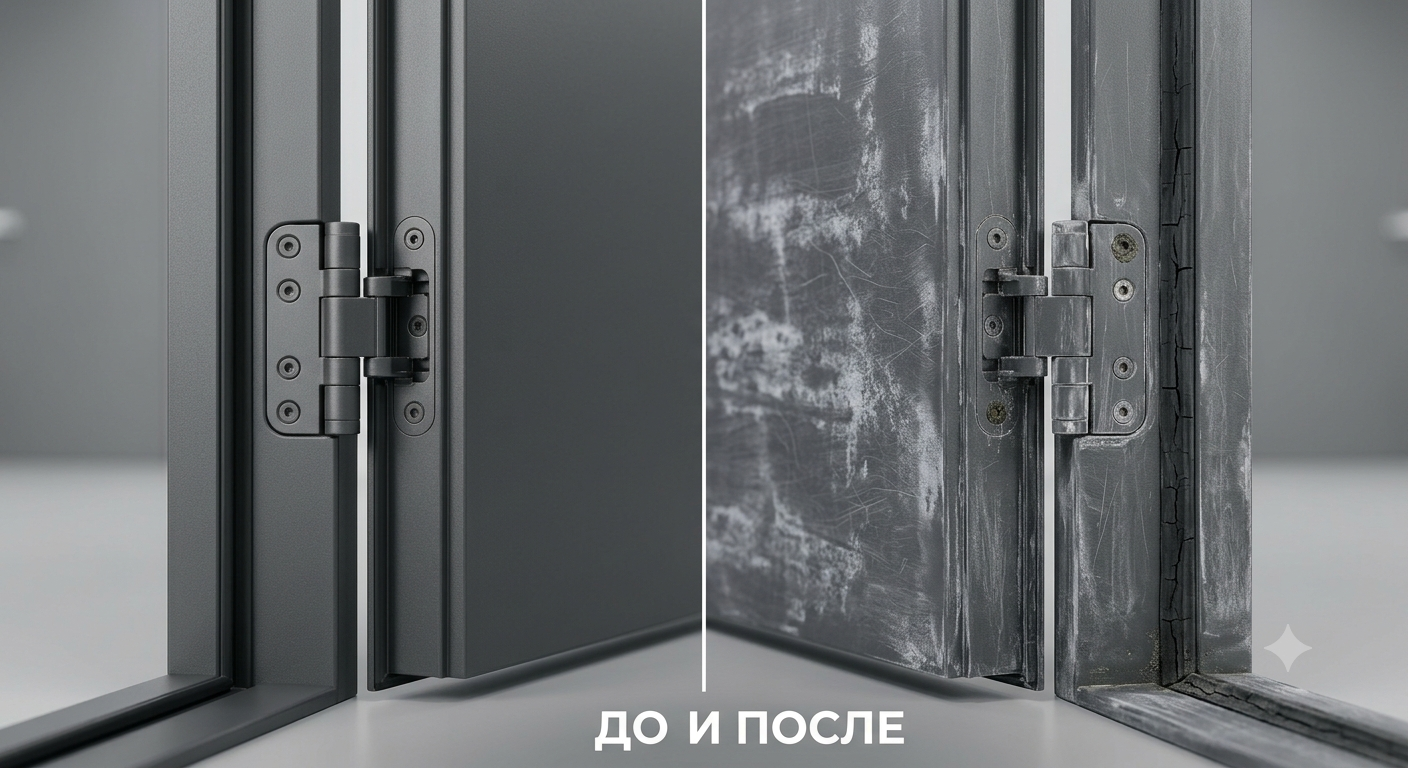 Типичные ошибки при уходе за входной дверью