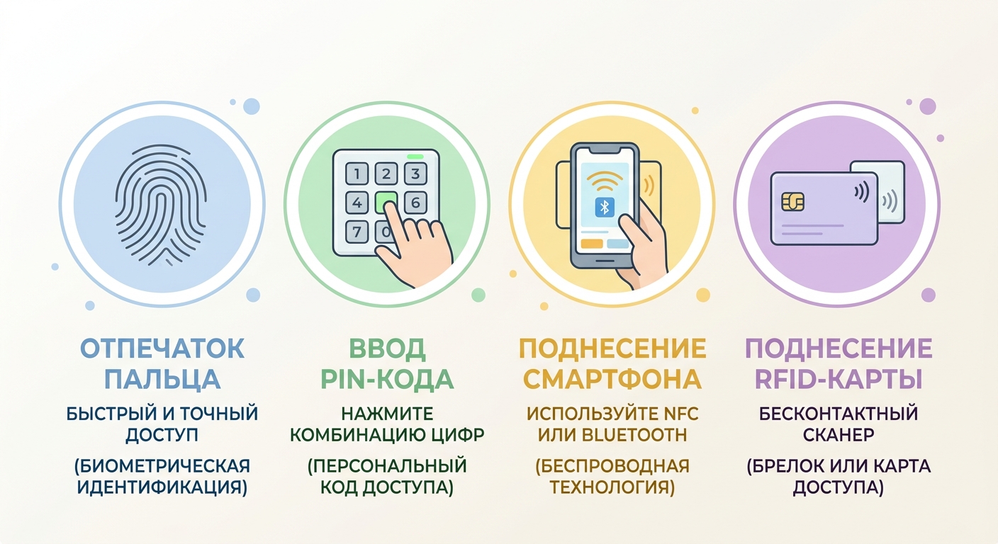 Способы открытия электронного замка